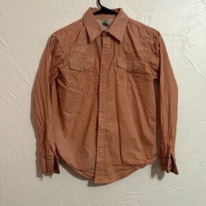Boys long sleeve western pearl snap shirt in great condition